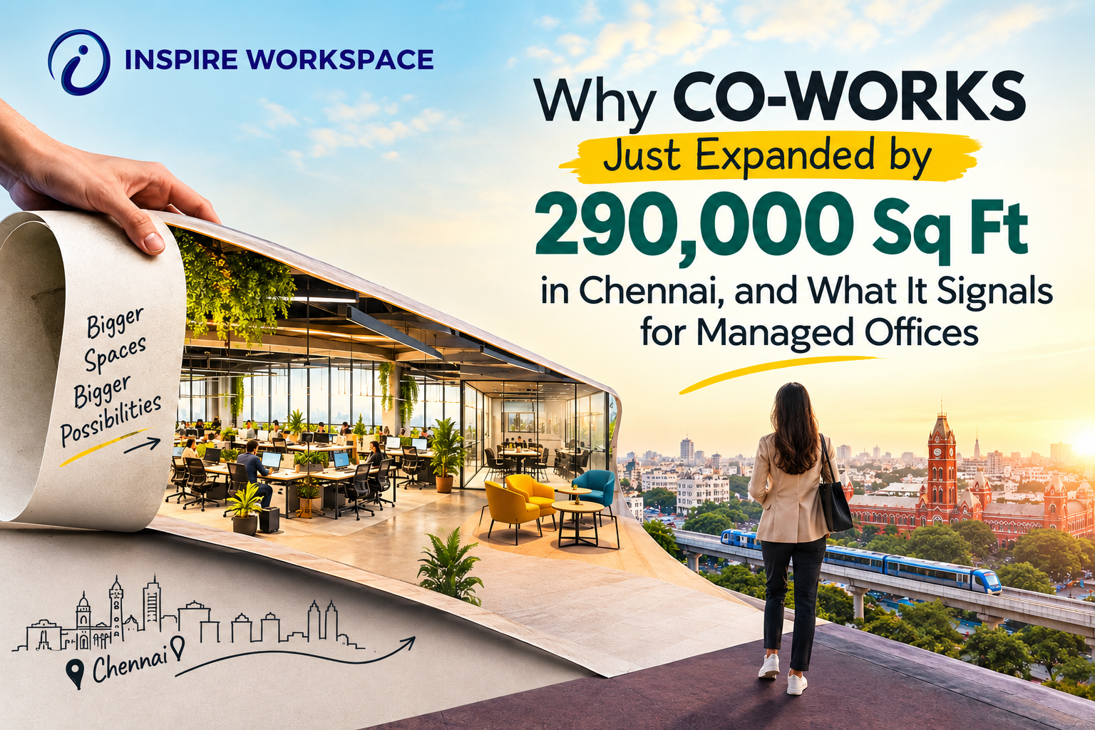 Modern managed office space in Chennai with private cabins and dedicated workstations